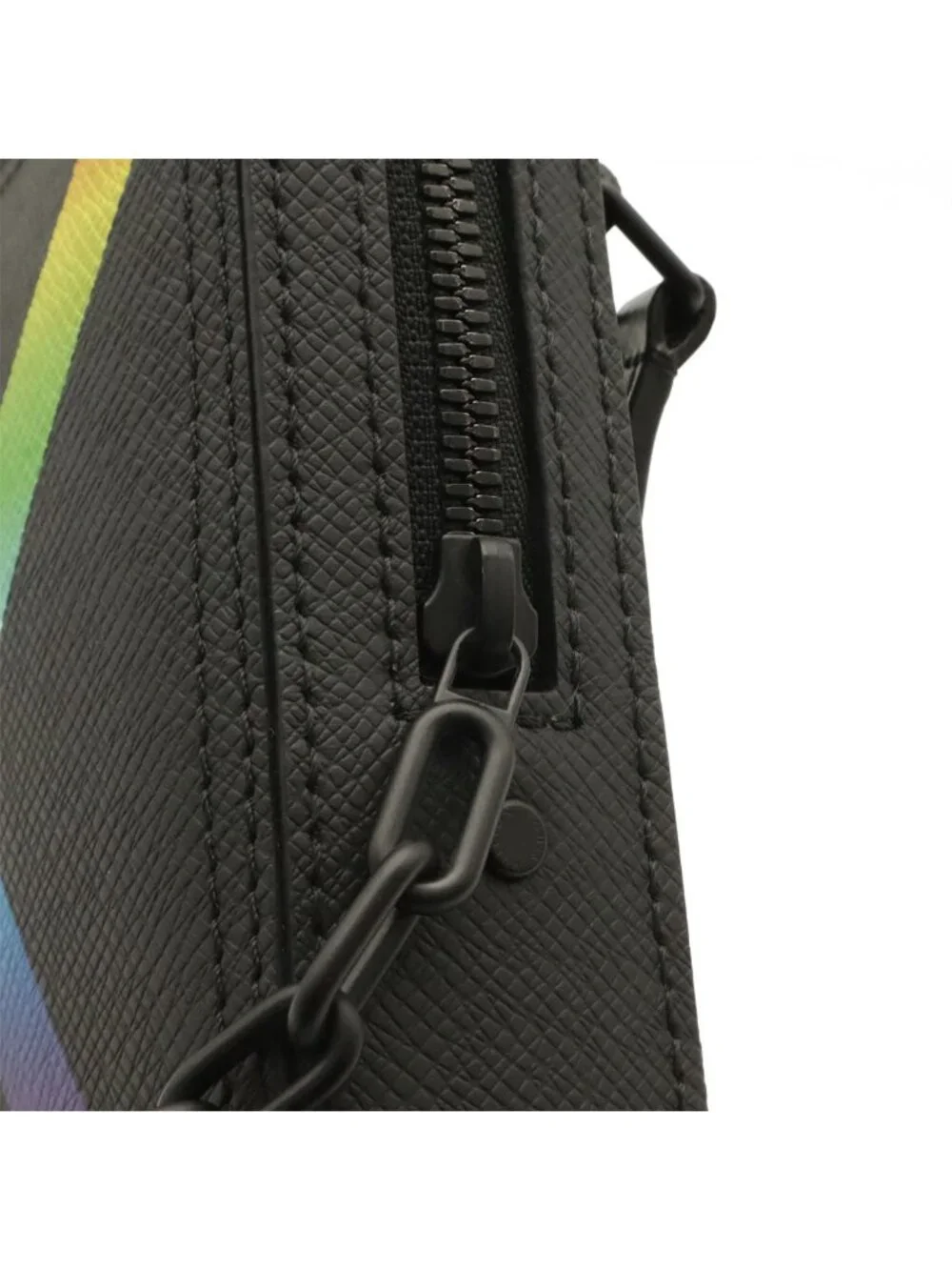 Louis Vuitton Taiga Rainbow Danube Messenger Shoulder Bag Pochette Crossbody